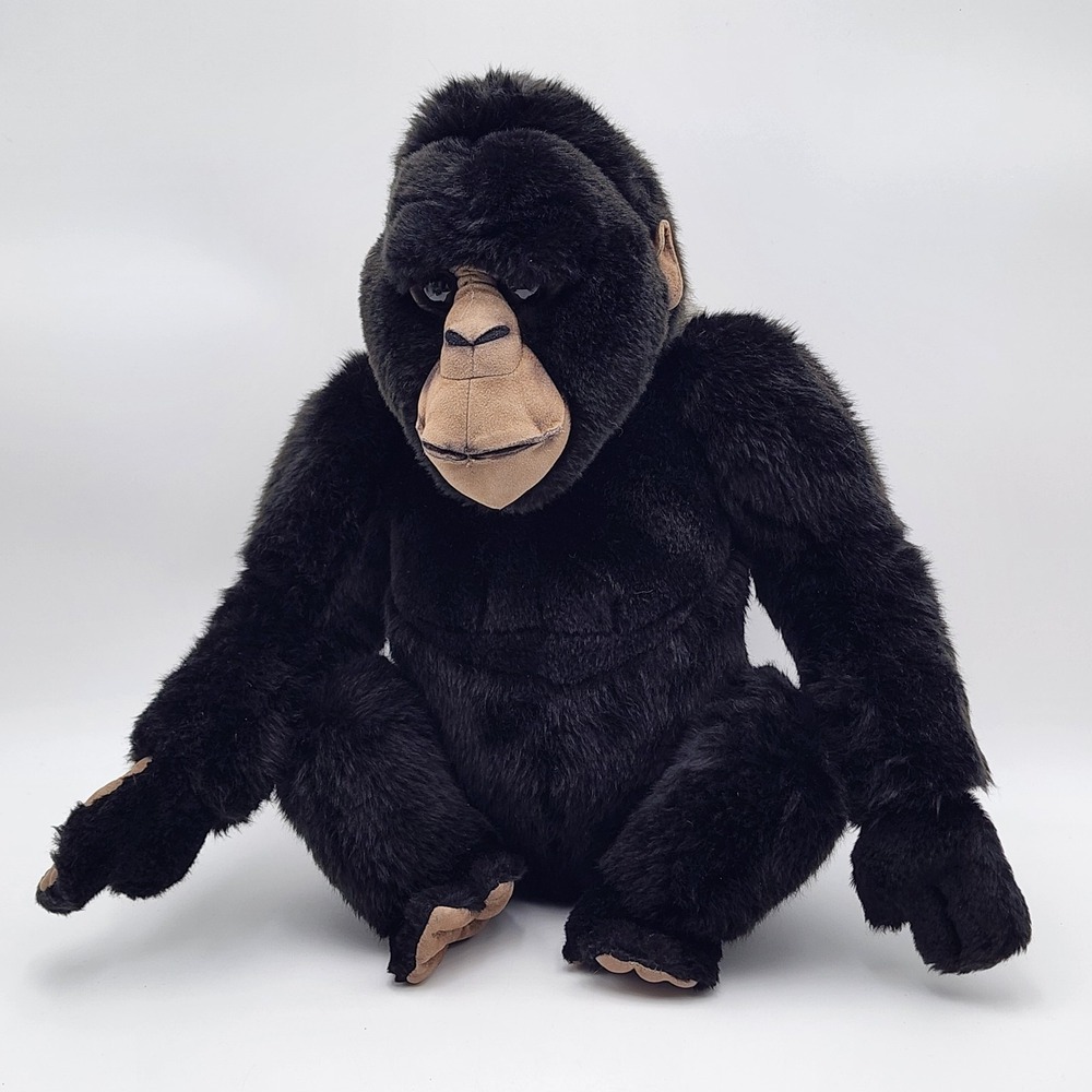 Animal Alley Toys R Us Stuffed Plush Gorilla 14" Silverback‎ Black